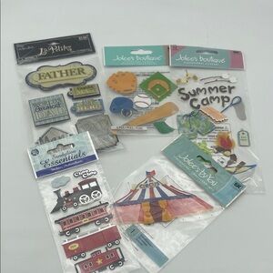 Children’s Assorted Scrapbooking Supplies Embellishments Stickers New